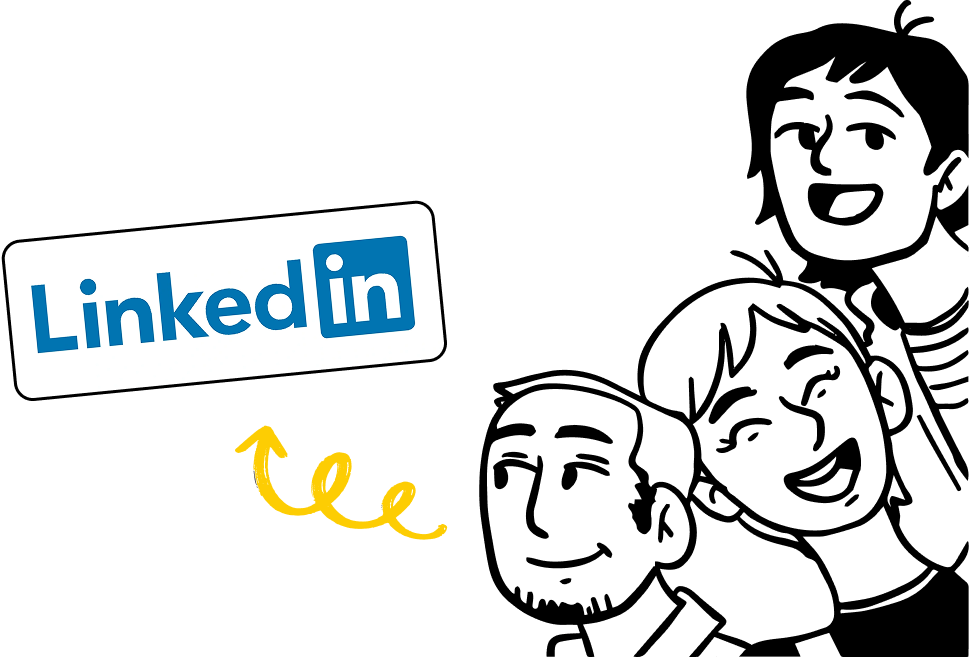 Sign in with LinkedIn illustration